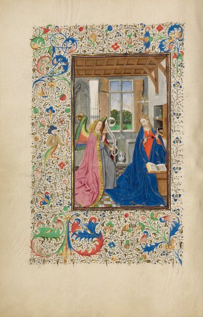 The Annunciation by Master of Llangattock the Hours